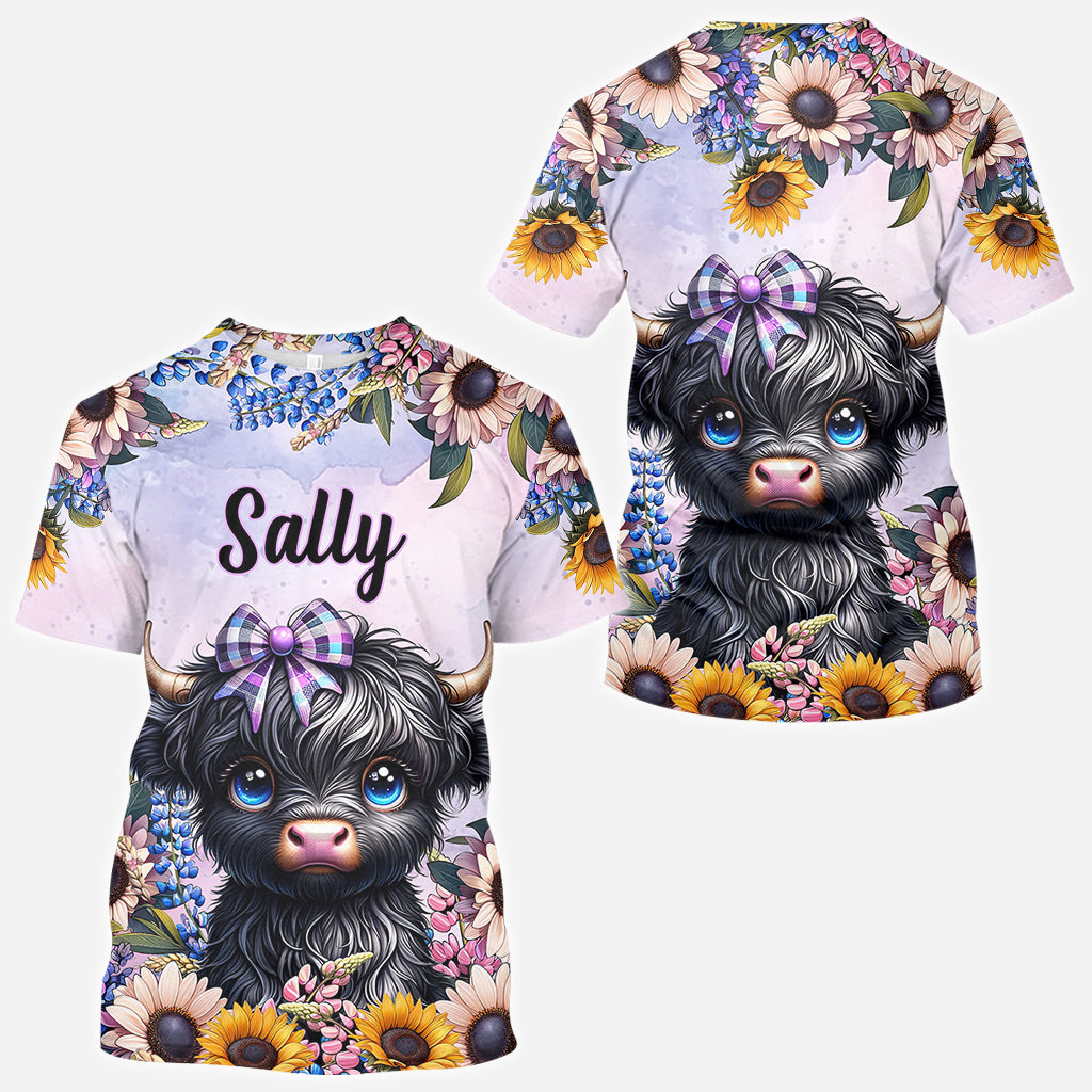 Cute Little Cow - Personalized All Over Shirt