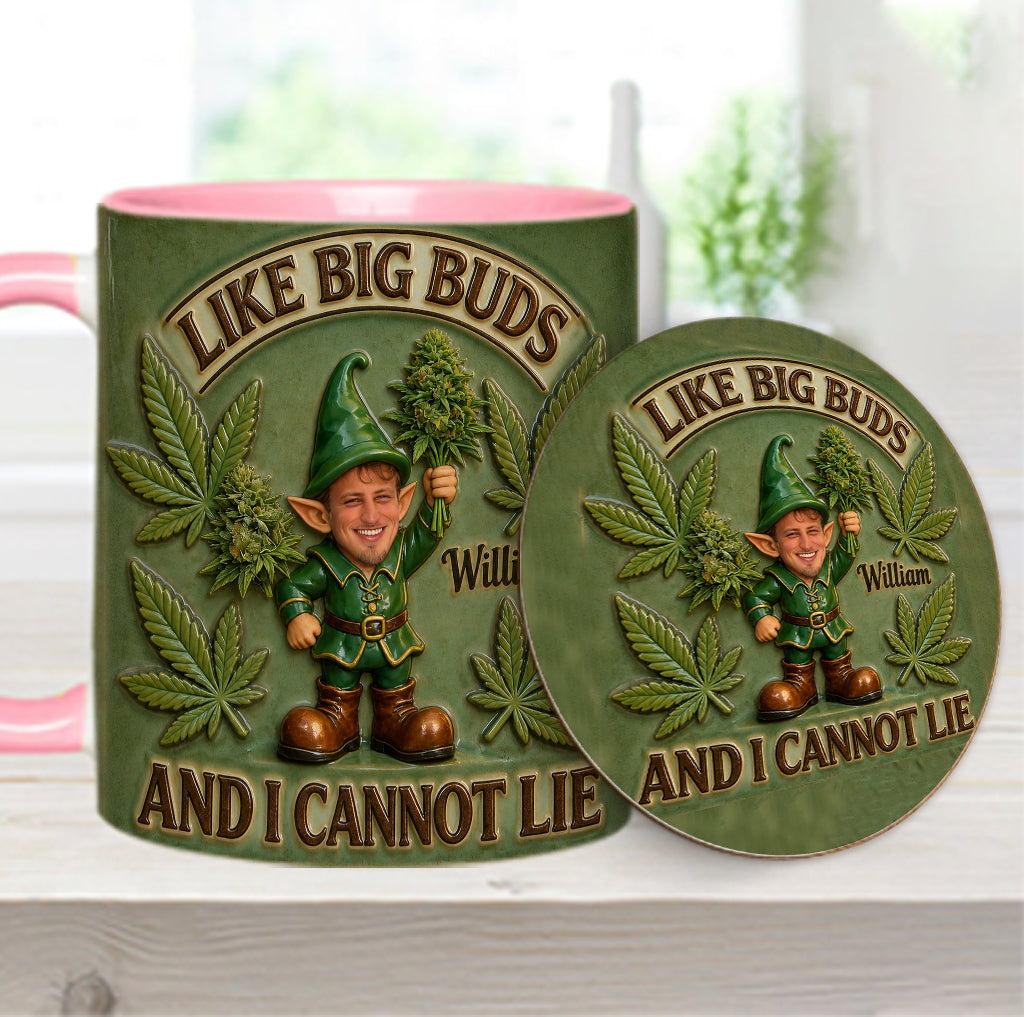 I Like Big Buds - Personalized Weed Accent Mug & Coaster