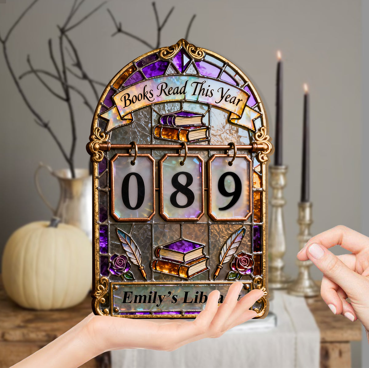 Book Tracker - Personalized Book Interchangeable Plaque