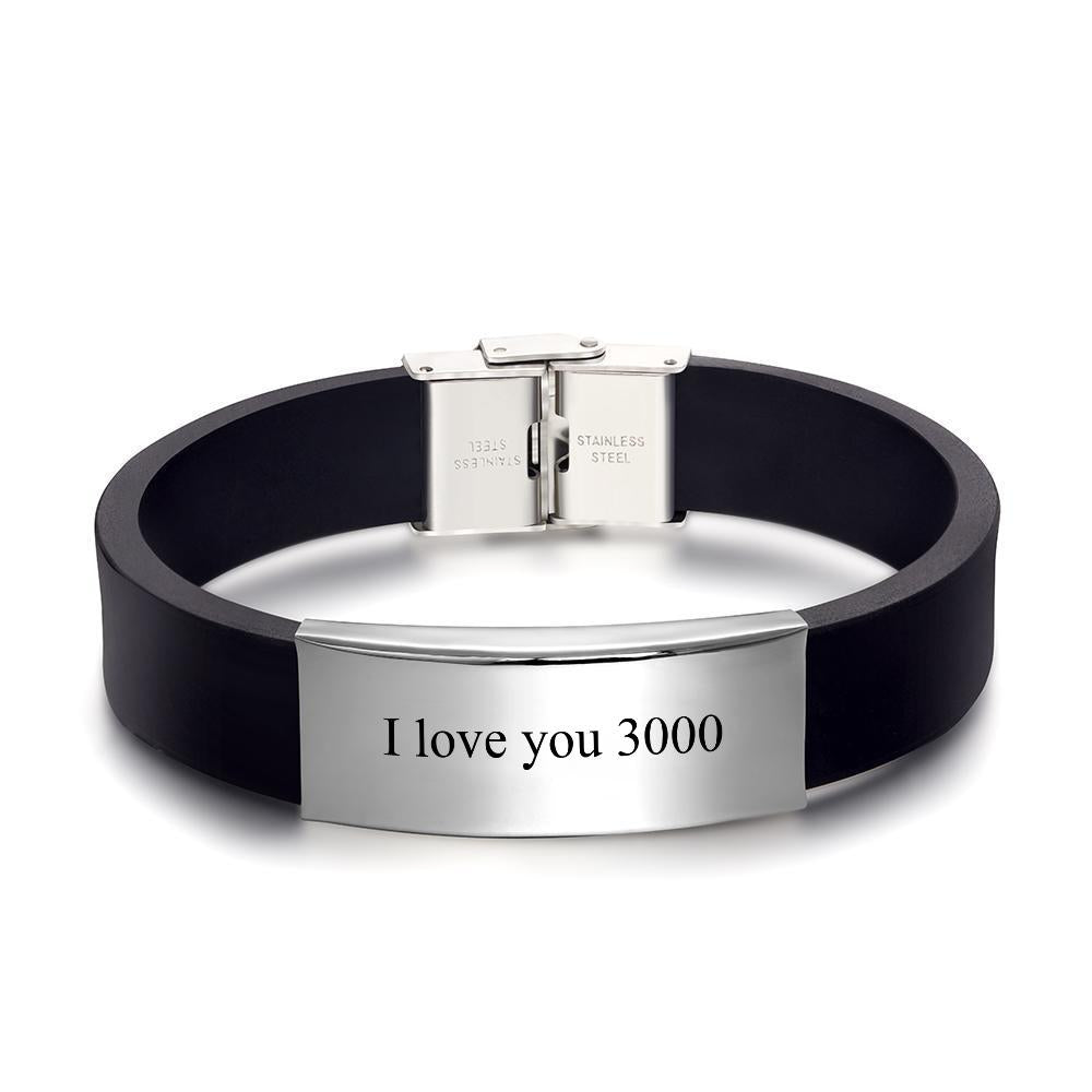 Any Text - Personalized Leather Bracelet