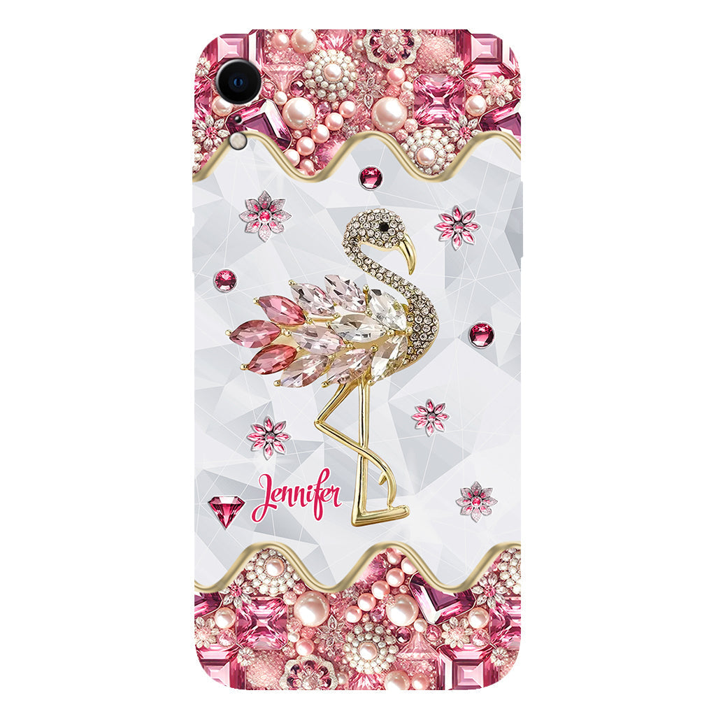 Just A Girl Who Loves Flamingos - Personalized Flamingo Full Print Phone Case