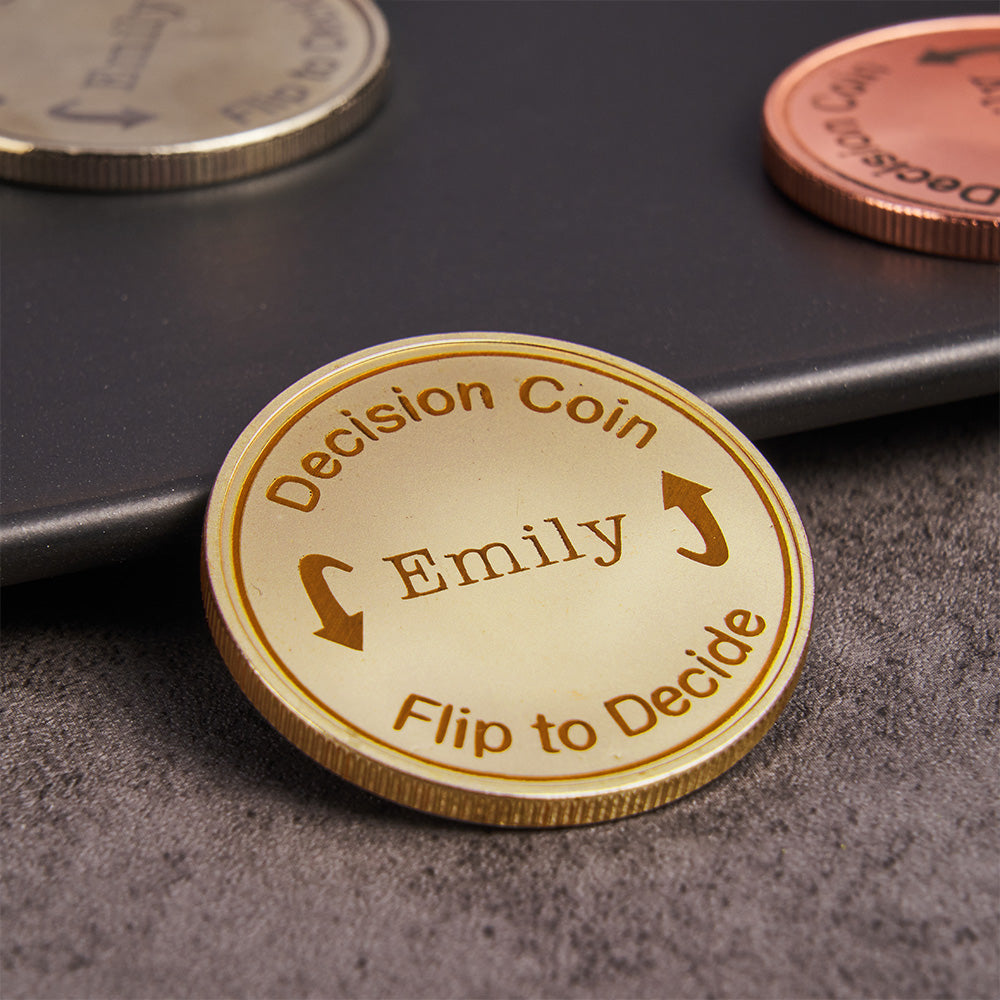 Decision Flip Coin - Personalized Couple Coin