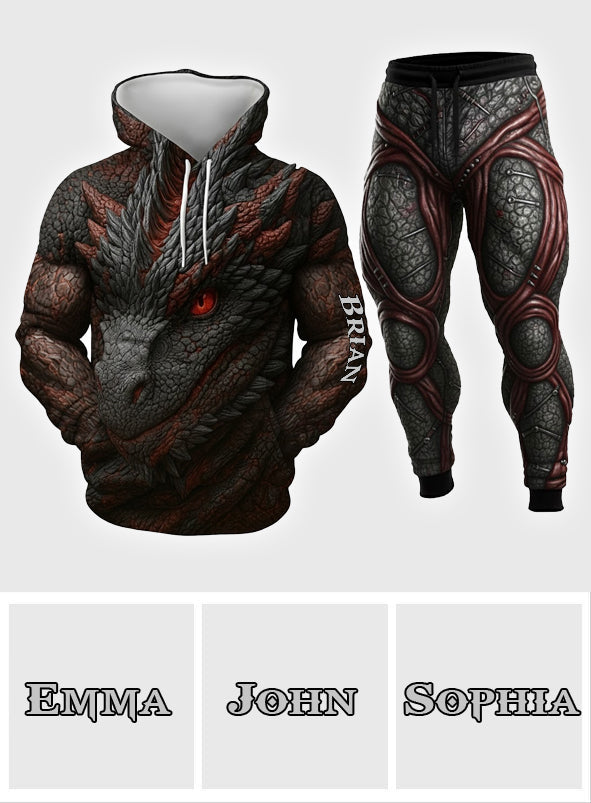 Dragon Lover Gift - Personalized Dragon Hoodie and Sweatpants
