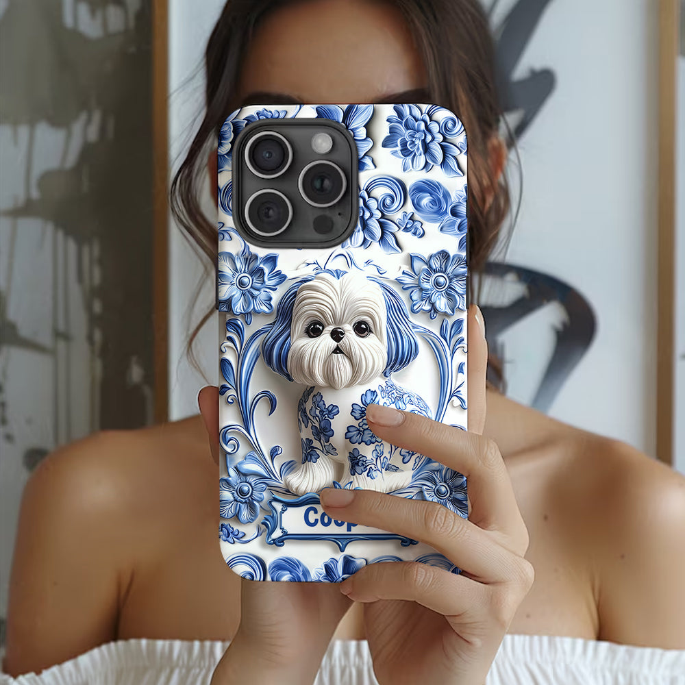 Cute Dog - Personalized Dog Full Print Phone Case