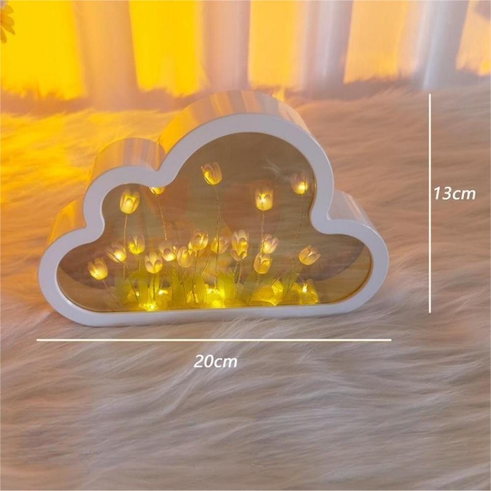 Mirror Flower Light - Photo Crystal Plaque