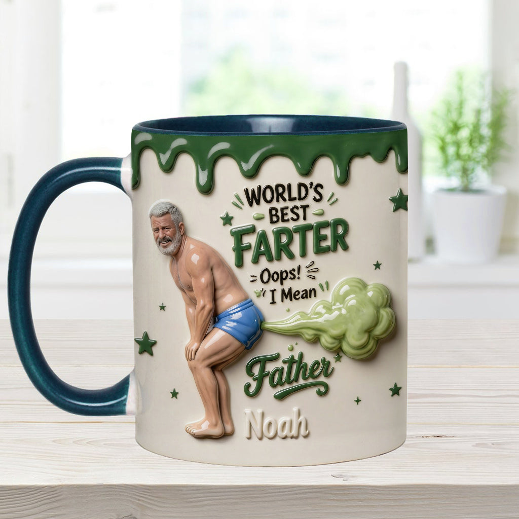 Best Farter Ever - Personalized Father Accent Mug & Coaster