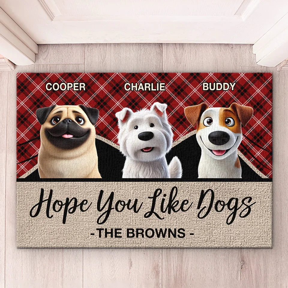 Custom Pet Lover Doormat - Personalized Dog & Cat Owner Gift