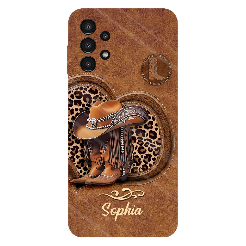 Cowgirl Boots - Personalized Cowgirl Full Print Phone Case