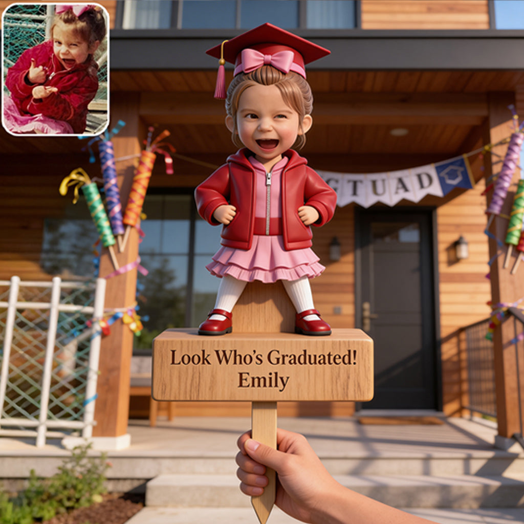 Look Who's Graduated - Personalized Graduation Acrylic Sign/ Acrylic Plaque Sign