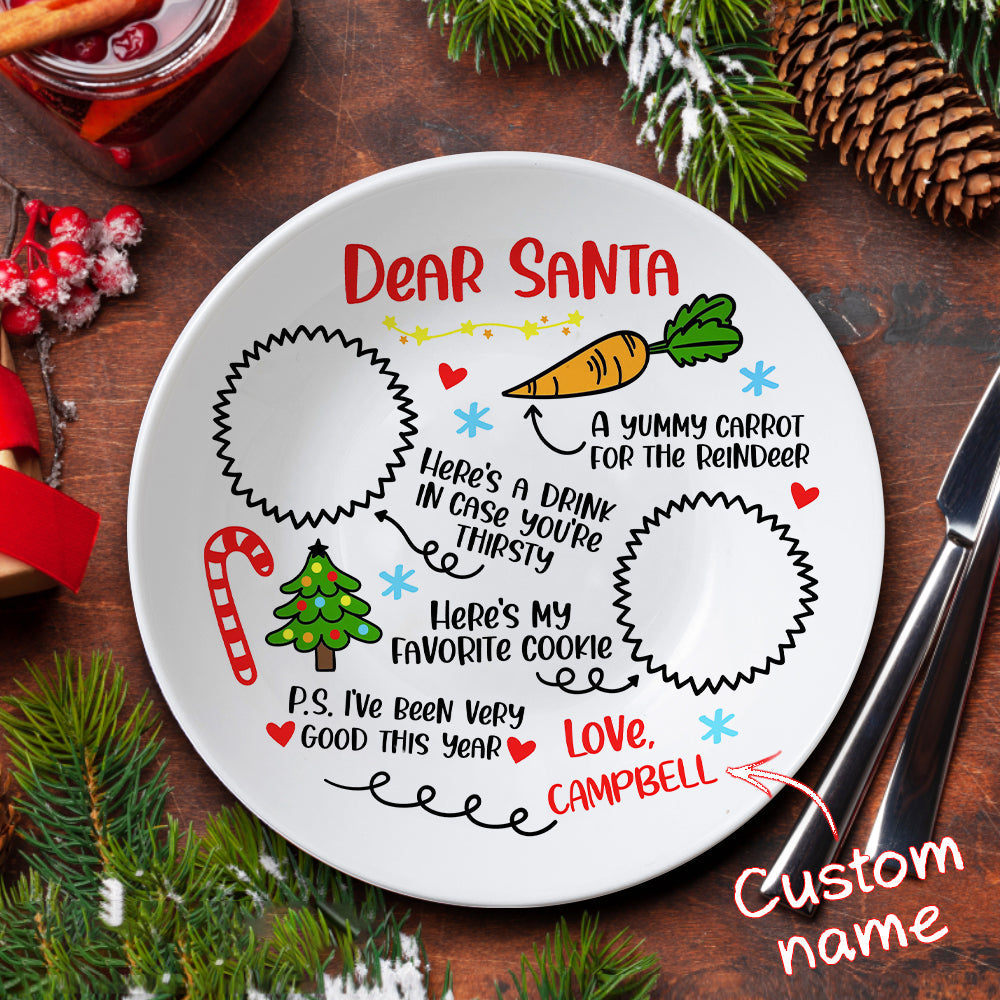 Christmas Dinner Plate - Personalized Family Plate