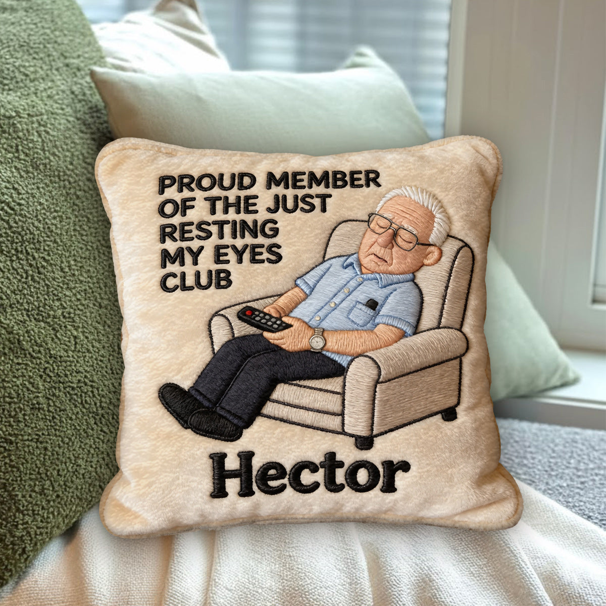 Funny Gift For Dad, Father's Day Gift - Personalized Father Premium Faux Fur Pillow