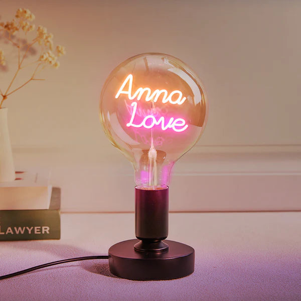 Any Name Light Bulbs - Personalized Any Name Light Bulbs Lamp