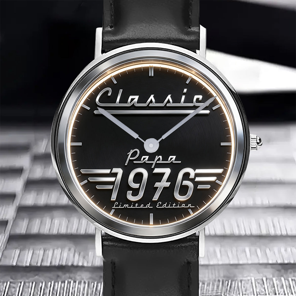 Classic - Personalized Father Hand Watch