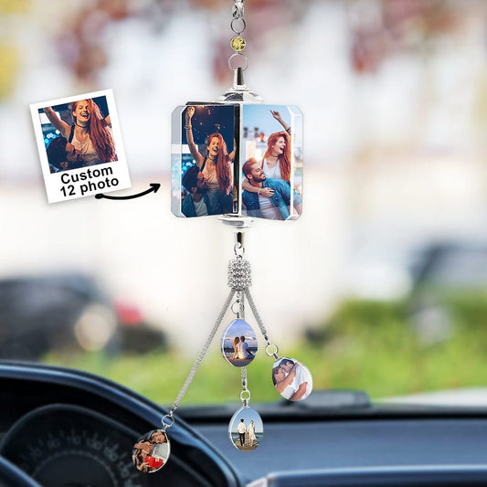 Any Photo - Personalized Couple Any Photo Car Ornament