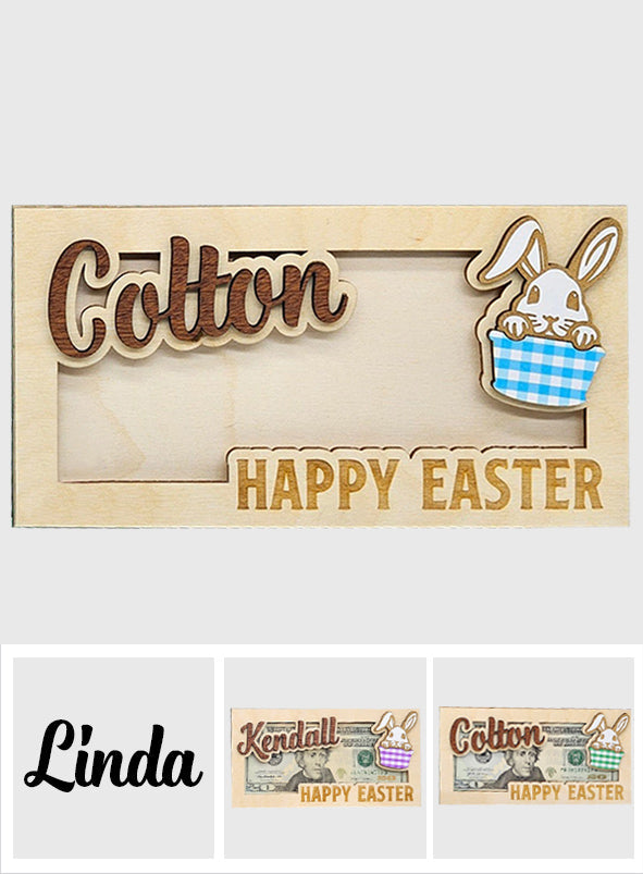 Bunny Money Holder - Personalized Easter Day Bunny Money Holder