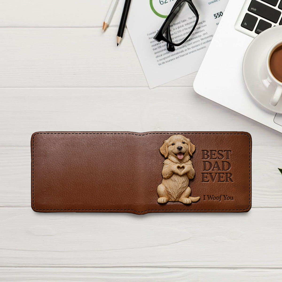 Custom Any Photo - Personalized Dog Leather Wallet
