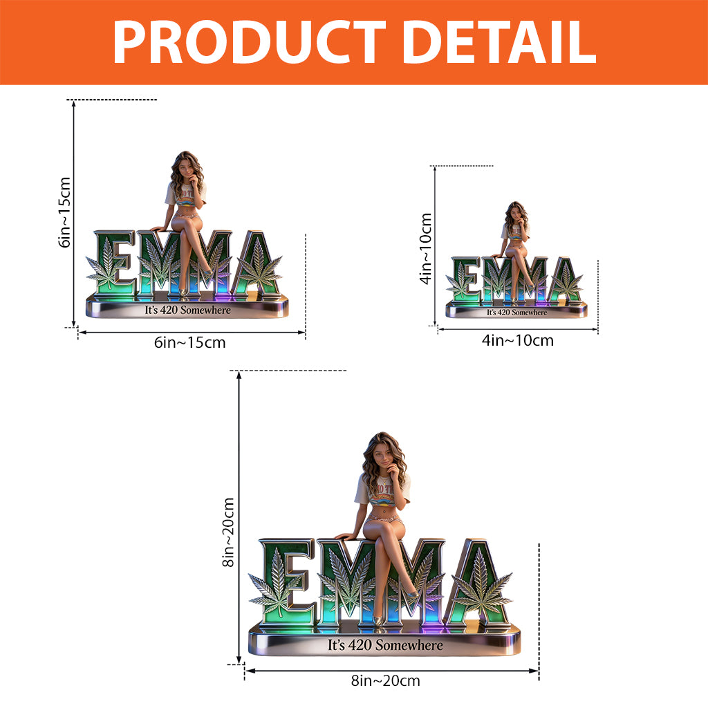 Custom Any Photo - Personalized Weed Custom Shaped Acrylic Plaque