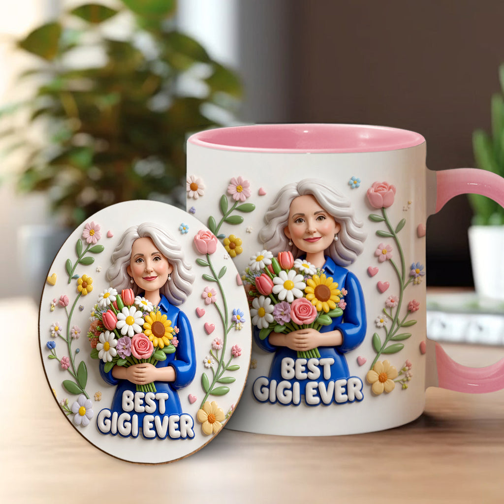 Custom Any Photo - Personalized Mother Accent Mug & Coaster