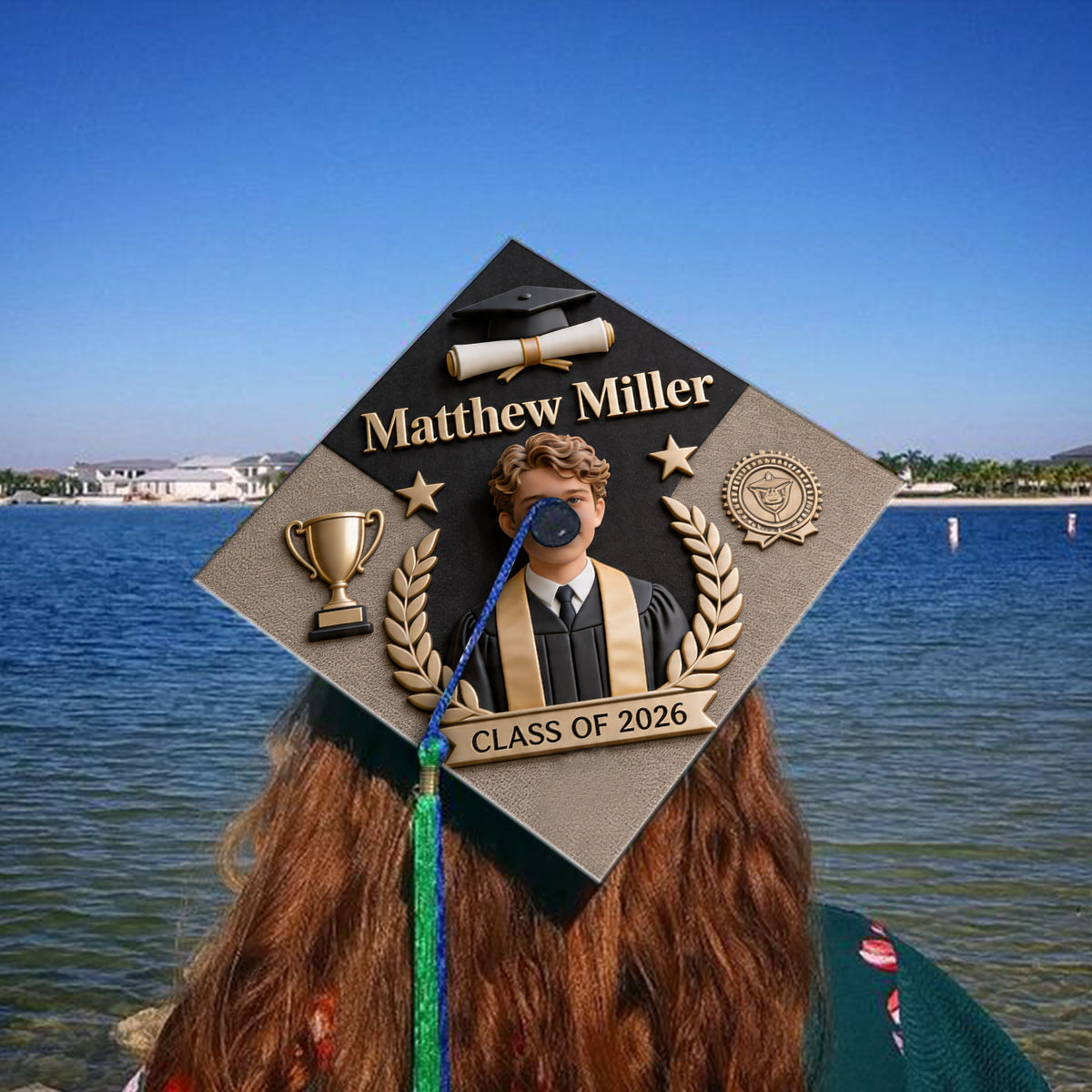 Class Of 2026 - Personalized Graduation Cap Topper