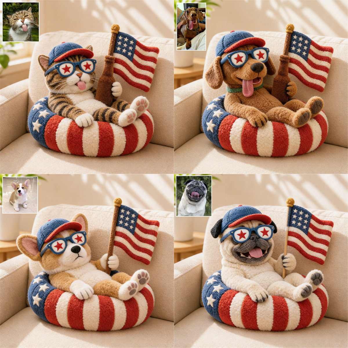 Gift for Pet Lovers - Personalized Dog Premium Faux Fur Pillow