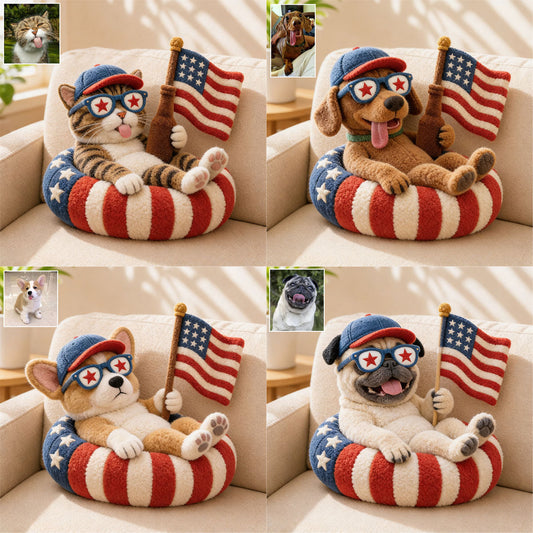 Gift for Pet Lovers - Personalized Dog Premium Faux Fur Pillow