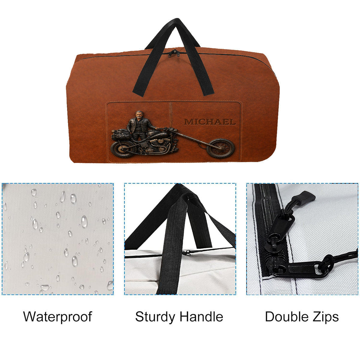 Born To Ride - Personalized Biker Duffle Bag
