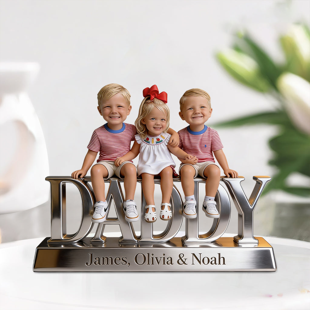 Custom Any Photo - Personalized Father Custom Shaped Acrylic Plaque