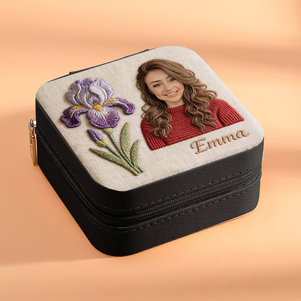 Custom Any Photo Birthmonth Flower - Personalized Self Love Jewelry Box