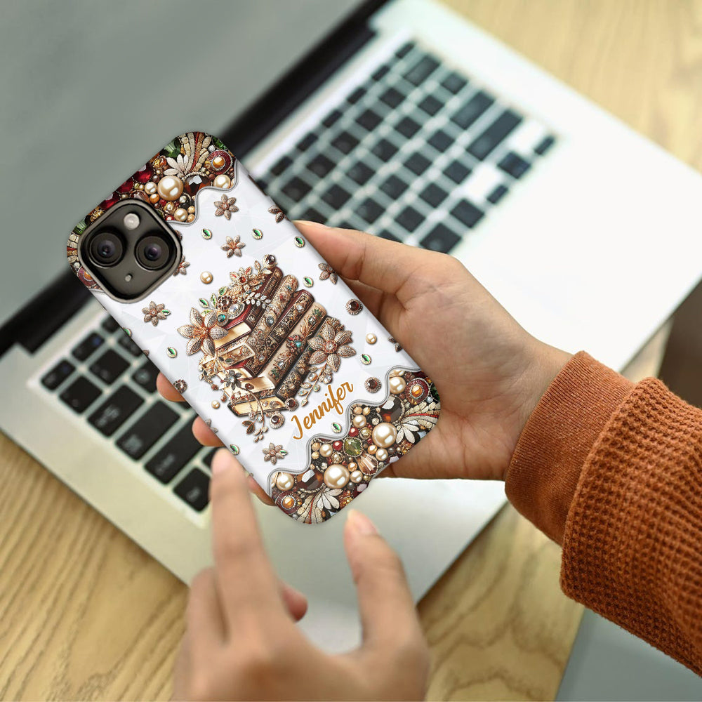 Just A Girl Who Loves Books - Personalized Book Full Print Phone Case