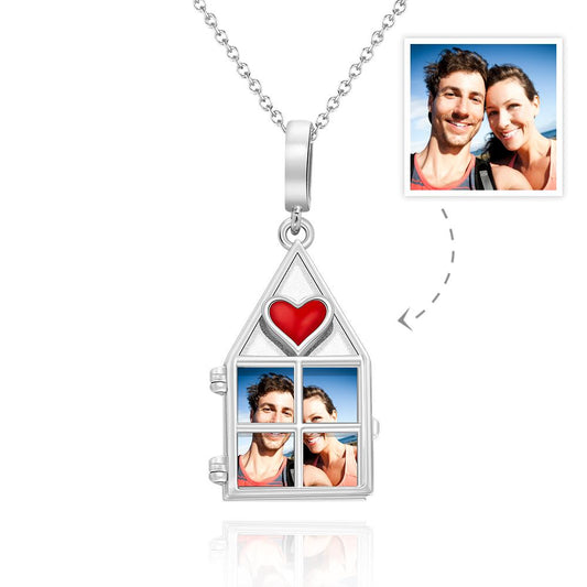 Any Photo House - Personalized Photo House Necklace