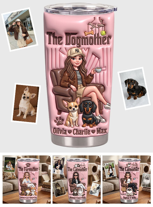 Dogmother Fur Mama Life - Personalized Dog Tumbler