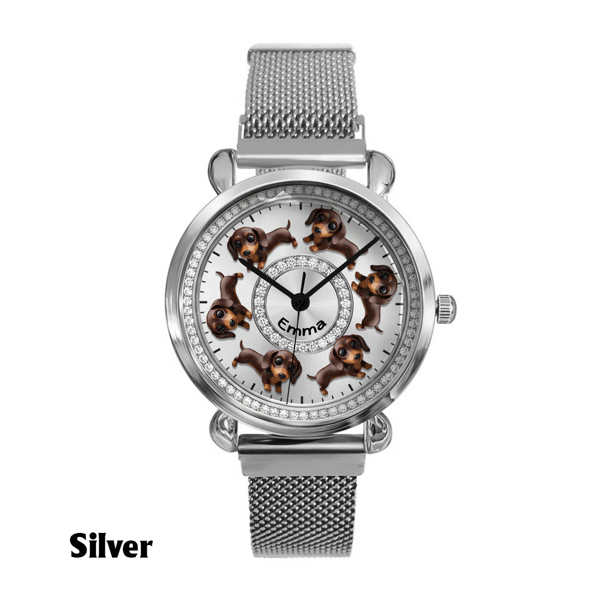 I Love My Dogs - Personalized Dog Women Hand Watch