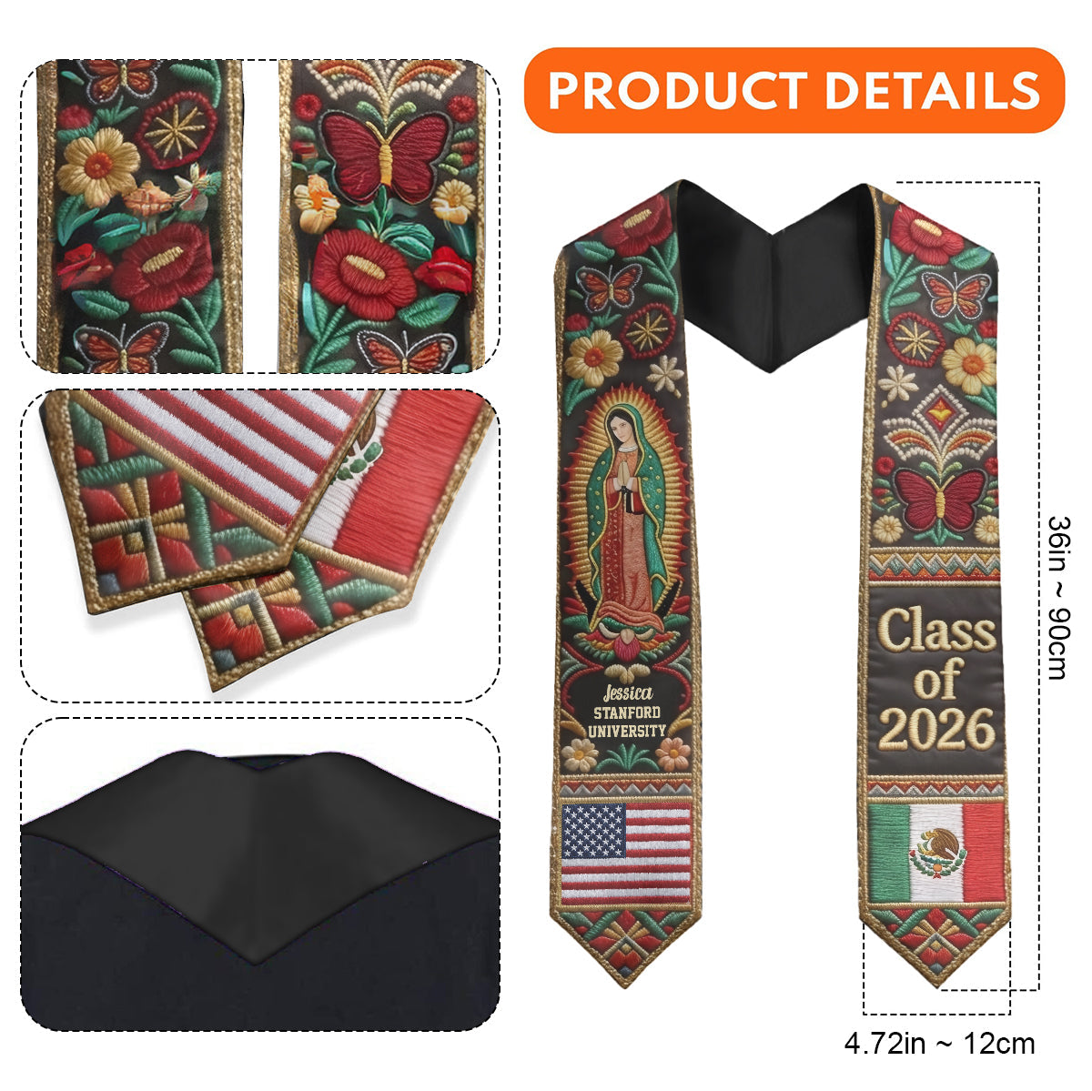 Class Of 2026 - Personalized Graduation Graduation Stole