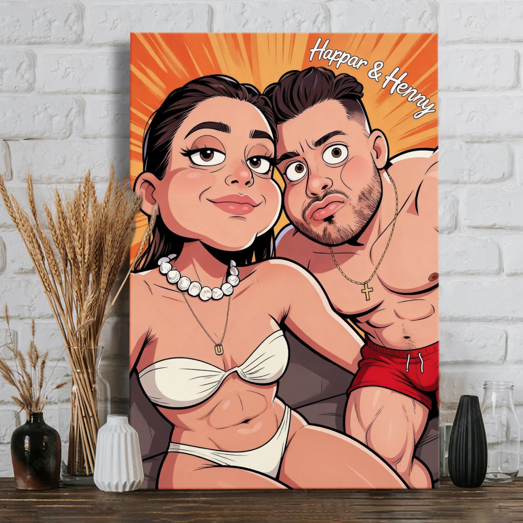 Custom Any Photo - Personalized Couple Canvas And Poster