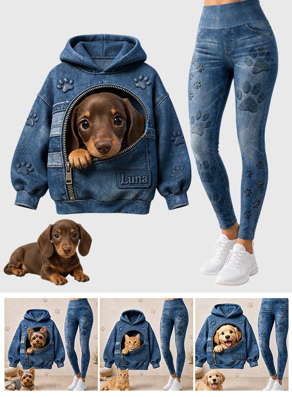 Custom Any Photo - Personalized Dog Hoodie and Leggings