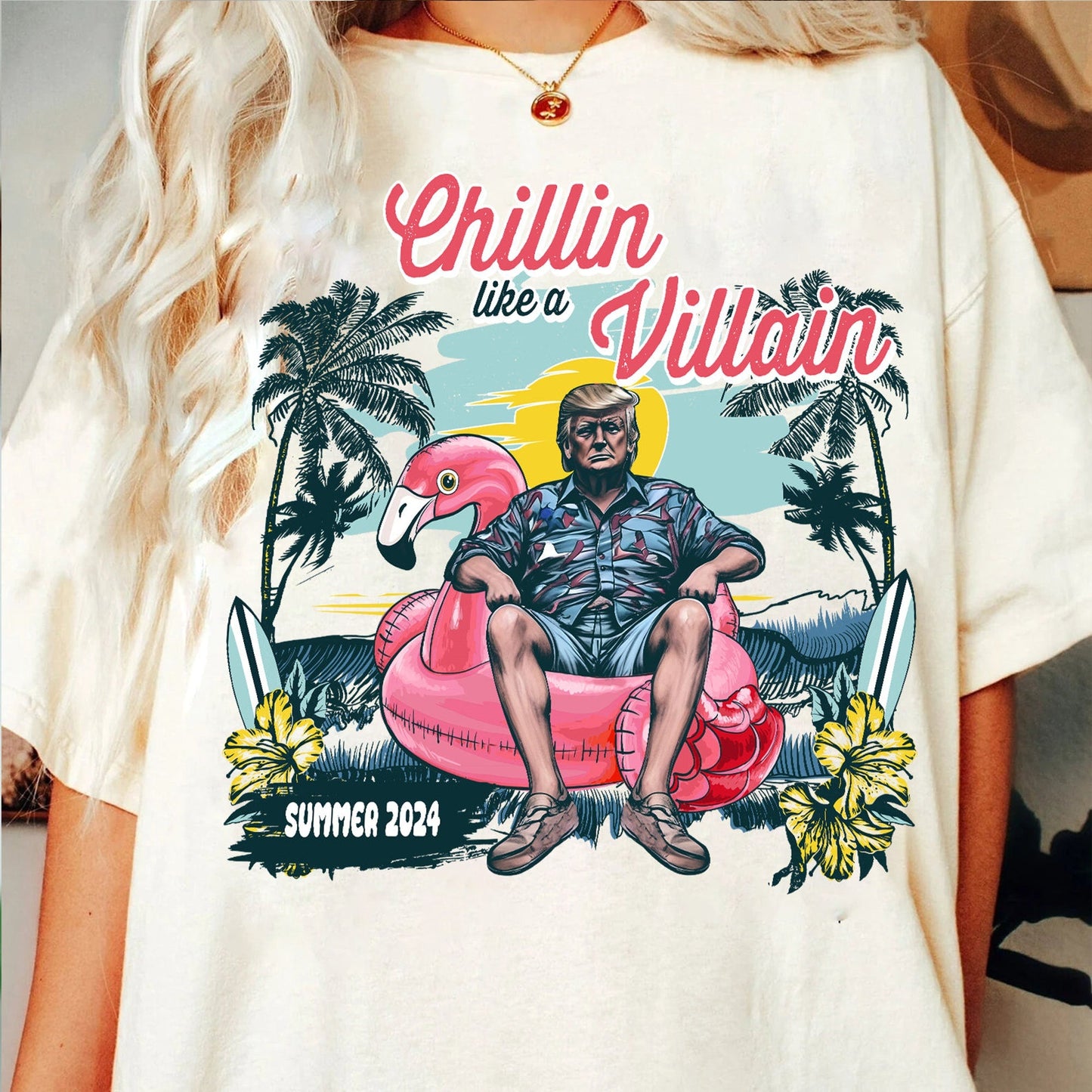 Chillin Like A Villain Trump T-shirt, Election 2024 Shirt, Donald Trump Gu!Ity Shirt, Trump Verdict, Trump Summer 2024 T-shirt, Meme Trump Shirt T-shirt & Hoodie
