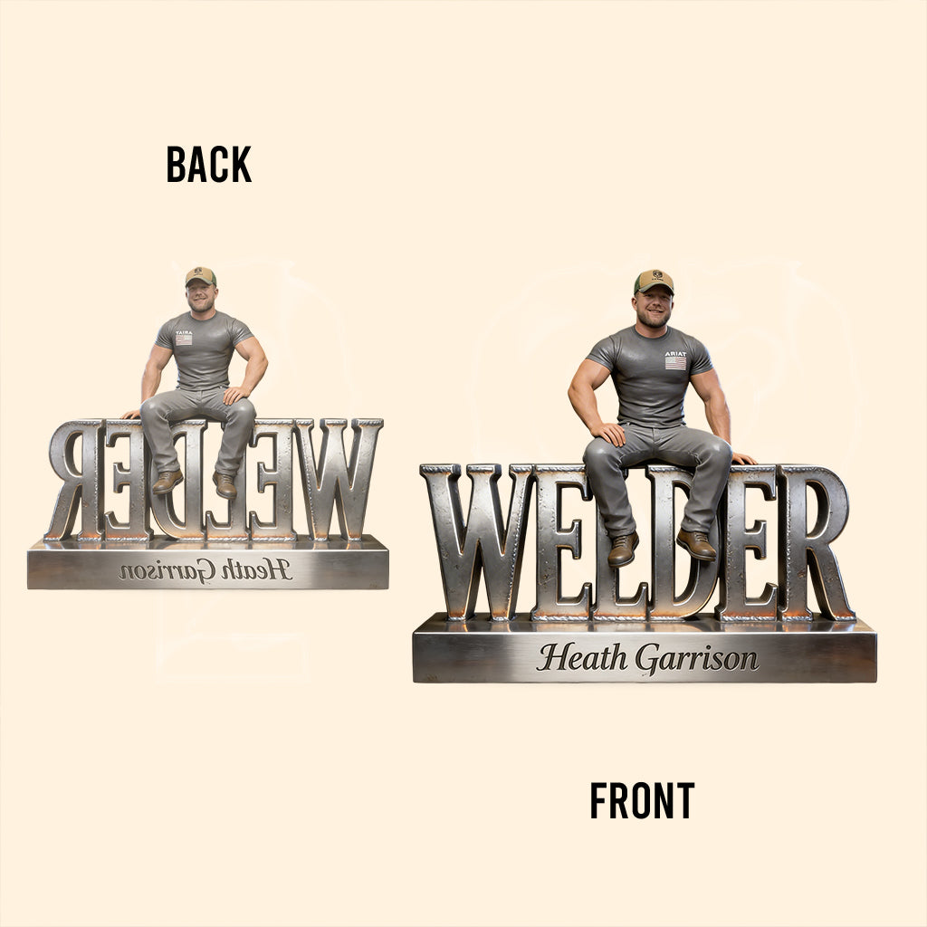 Custom Any Photo - Personalized Welder Custom Shaped Acrylic Plaque