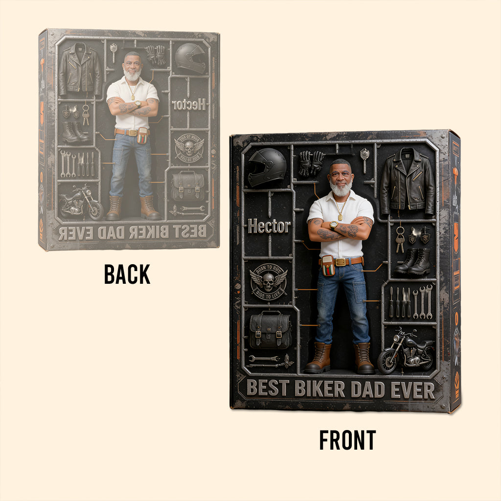 Born To Ride Proud To Be Dad - Personalized Biker Custom Shaped Acrylic Plaque