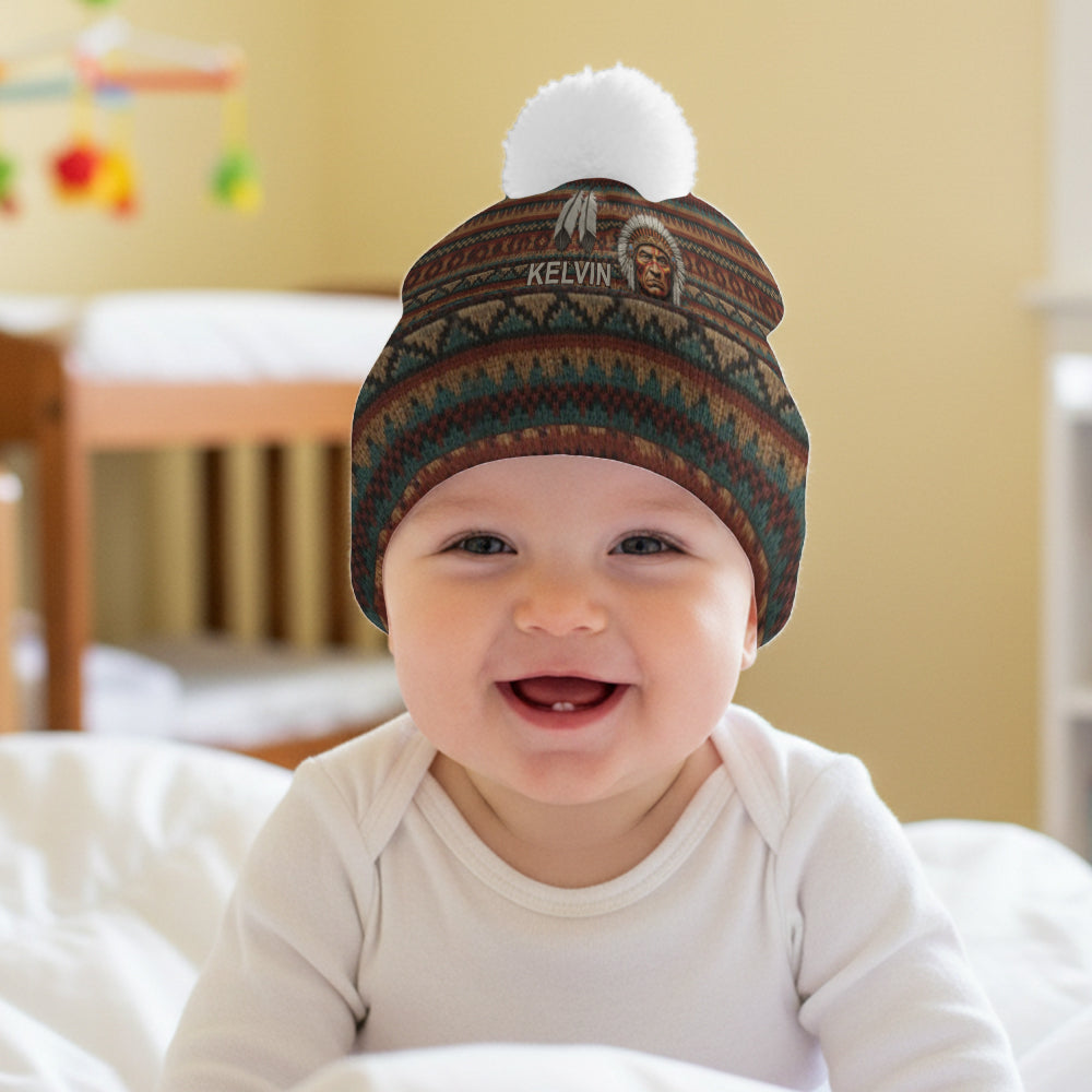 Indigenous - Personalized American Indian Beanie Hat