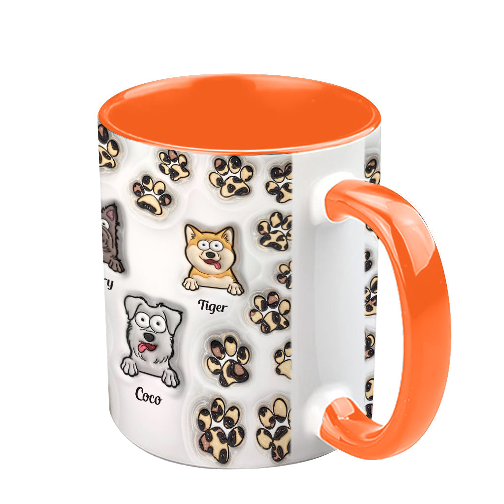 Baby Highland Cow Western Style - Personalized Dog Accent Mug