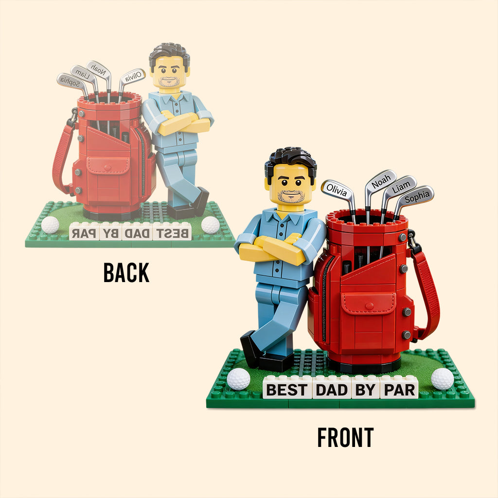 Best Dad By Par - Personalized Golf Custom Shaped Acrylic Plaque