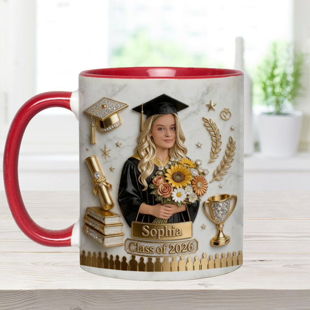 Happy Graduation! - Personalized Graduation Accent Mug