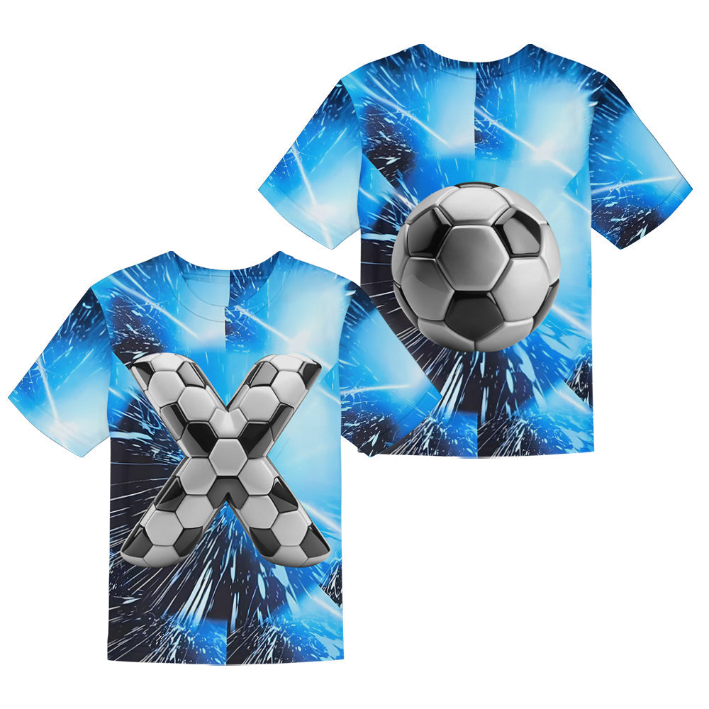 Cool Soccer Alphabet - Personalized Soccer Kid T-shirt & Shorts