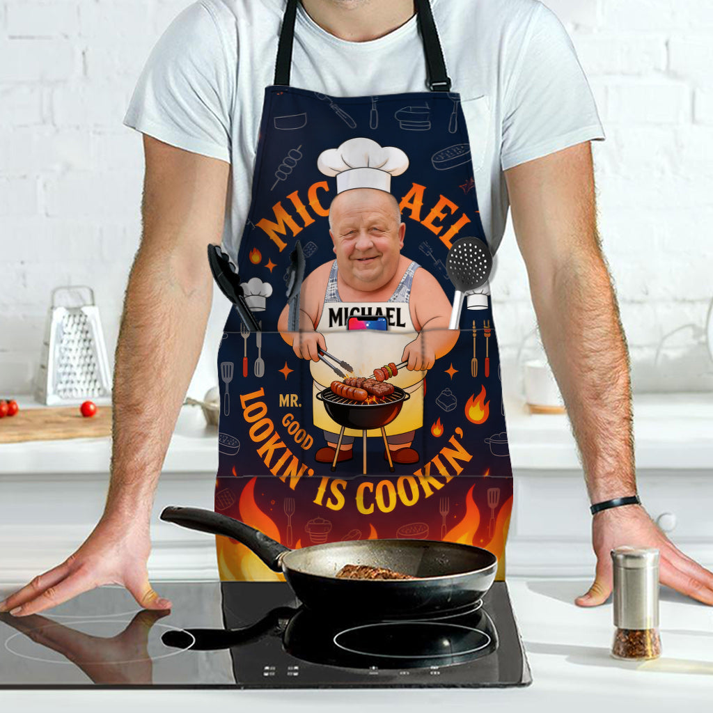 Grilling Dad, Dad Loves Cooking - Personalized Father Apron