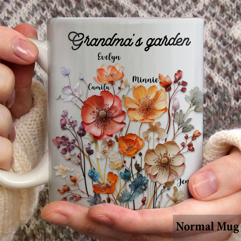 Grandma's Garden - Personalized Grandma Mug