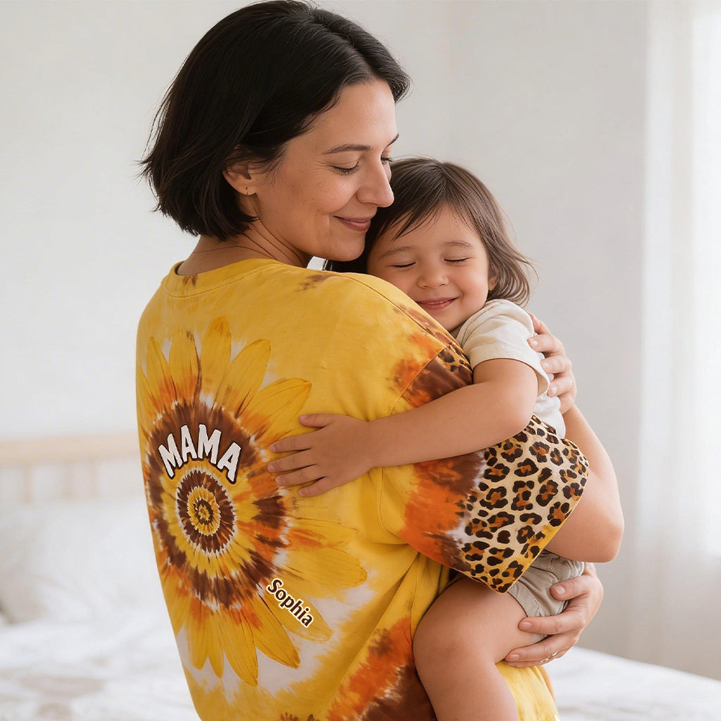 Grandms's Little Sunflower - Personalized Grandma All Over Shirt