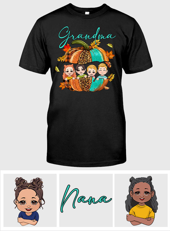 Grandma - Personalized Thanksgiving T-shirt And Hoodie