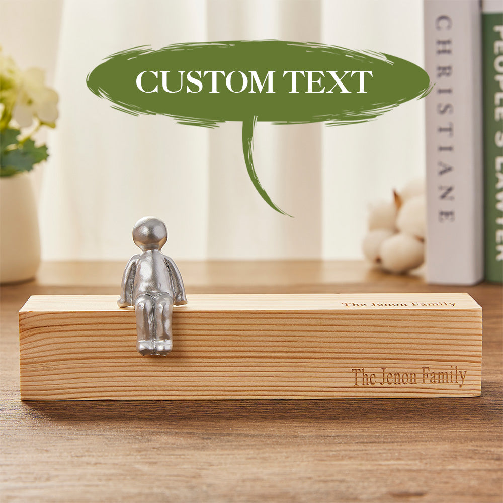 Engraved Name - Personalized Family Metal Sculpture Figurines