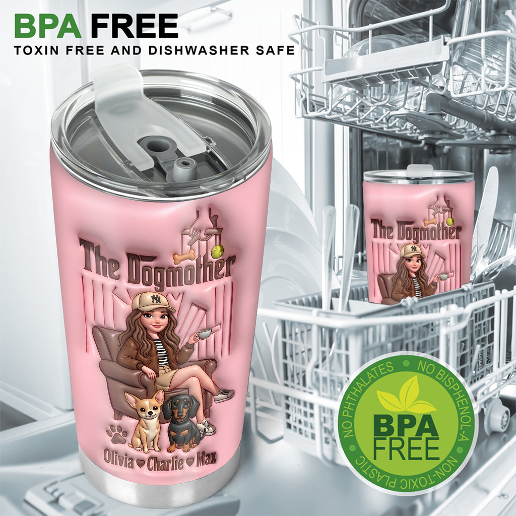 Dogmother Fur Mama Life - Personalized Dog Tumbler