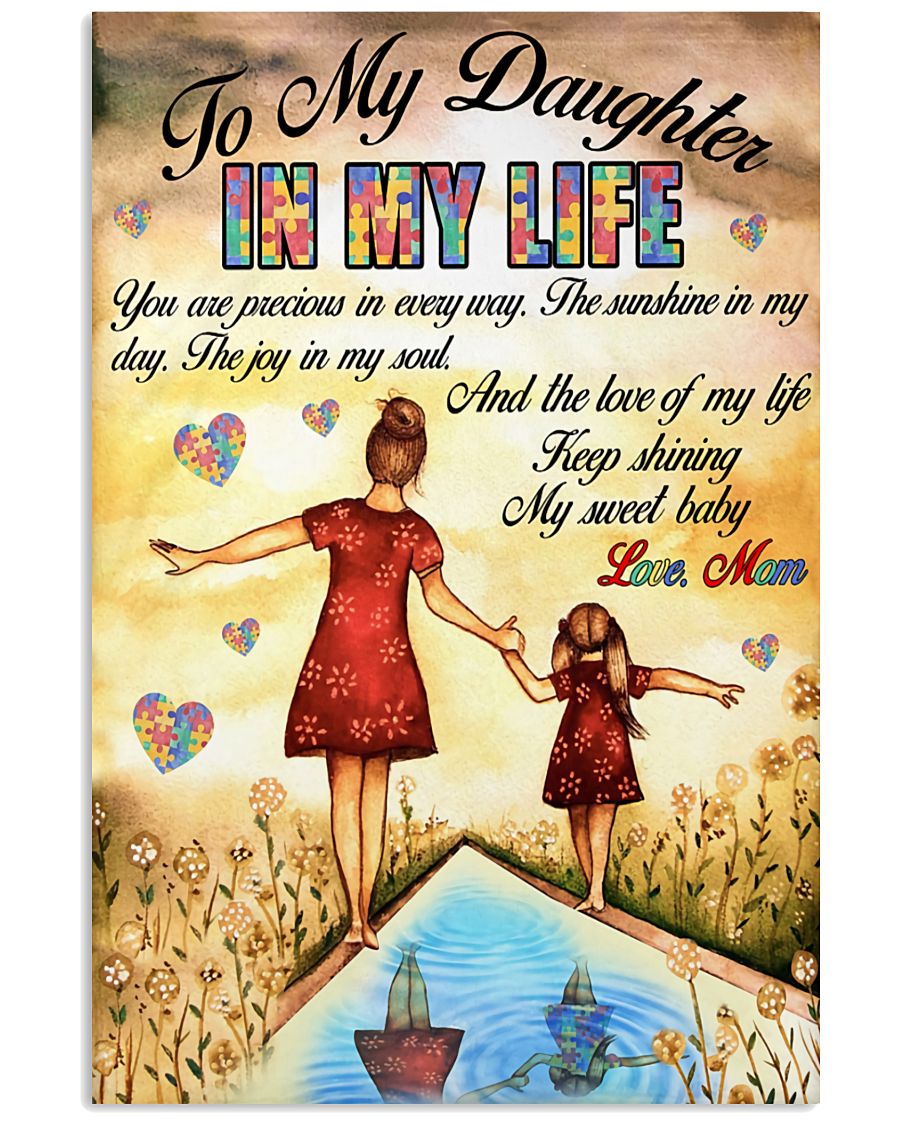 Autism To My Daughter - Autism Awareness Poster 0921